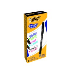 1 - BIC GELOCITY ILLUSION Set da 12 pz di penne Biro Cancellabili di colore Nero 943441