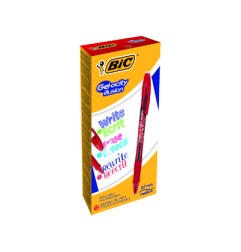 1 - BIC GELOCITY ILLUSION Set da 12 pz di penne Biro Cancellabili di colore Rosso 943442