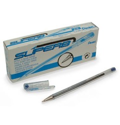 1 - Penna sfera superb 0.7 blu Pentel BK77-C