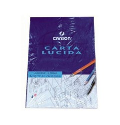 1 - CANSON 10 Fogli Blocco Carta A3 80 GR Lucida manuale 297x420mm 005-827