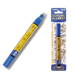 1 - MARKER PEN DOUBLE LINE ORO/BLU 2/3mm 20/214