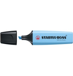 1 - Evidenziatore Stabilo Boss pastel azzurro cielo 2021