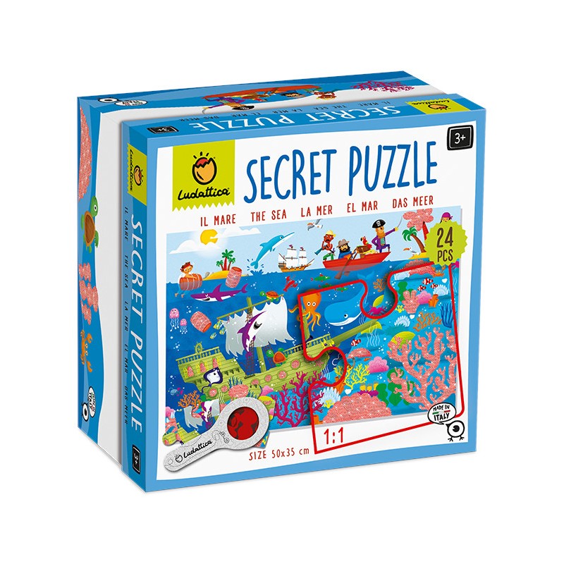 LUDATTICA  SECRET PUZZLE 24 PCS IL MARE 21894