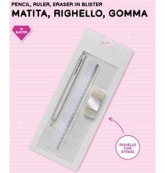 1 - CHIARA FERRAGNI 2023 KIT-MATITA-RIGHELLO-GOMMA PIGNA 0232688