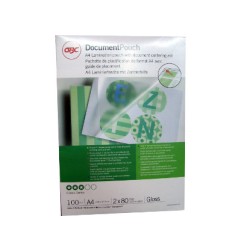 1 - ACCO 100 pezzi Pouches GBC A4 216x303 80MY IB585036