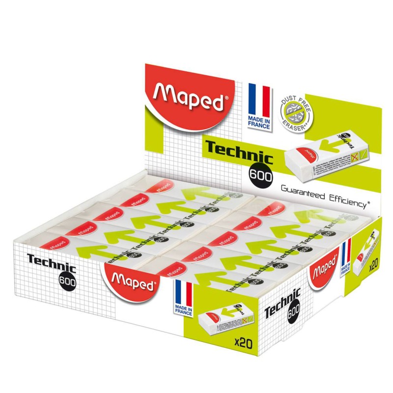 MAPED GOMMA TECHNIC 600 20pz.  011600