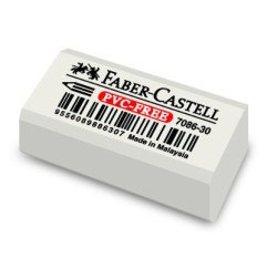 1 - GOMMA BIANCA PER MATITA FABER CASTELL SENZA PVC