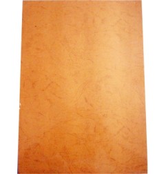 1 - O.P. 100 pz Copertine rilegatura effetto pelle arancio A4 230 gr