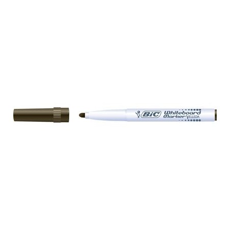 1 - BIC VELLEDA JUNIOR Pennarello Cancellabile per Lavagne NERO 9581711