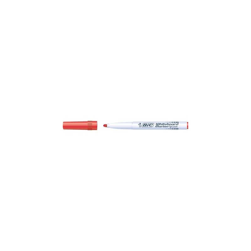 BIC Velleda Junior 1741 Marcatore per Lavagne Punta Tonda Rosso Tratto 1,4 mm 9581691