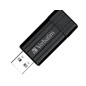 PEN DRIVE VERBATIM 64GB BLACK PINSTRIPE USB2.0 49065 (inclusa siae)