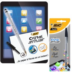 1 - BIC CRISTAL STYLUS Penna Biro di colore Blu 922656