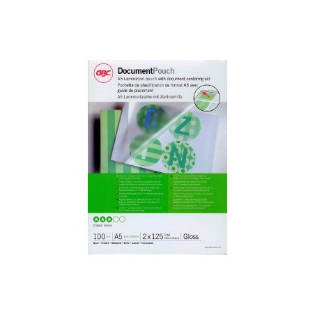 1 - ACCO 100 pezzi Pouches GBC plastificanti A5 125MY 3200749