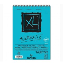 1 - CANSON BLOCCO XL AQUARELLE A5 300gr. 20FG SPIRALATO C400082843