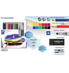 1 - STAEDTLER Acquerello WATERCOLOUR Set Acquerellabile  61-14610C