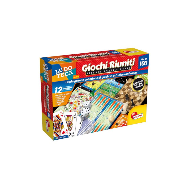 LISCIANI - LUDOTECA GIOCHI RIUNITI PIU' DI 100 68791 Gioco interattivo per bambini e famiglia +6A