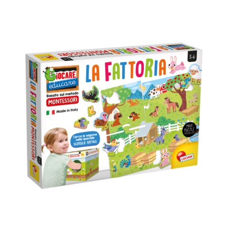 LISCIANI - MONTESSORI MAXI LA MIA FATTORIA 72484 Gioco interattivo per bambini 3-6A