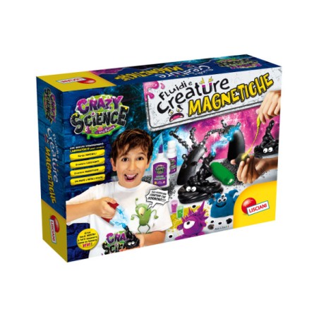 LISCIANI - CRAZY SCIENCE LABORATORIO FLUIDI E CREATURE MAGNETICHE 73061 Gioco interattivo per bambini +8a