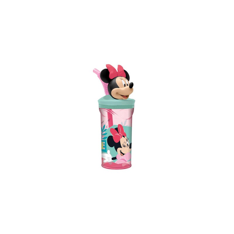 BICCHIERE TRITAN MINNIE C/CANNUCC. 3D ST74466