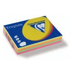 1 - CLAIREFONTAINE TROPHEE 250 fogli Carta per fotocopie colori intensive A4 160 gr 1713