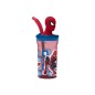 BICCHIERE TRITAN SPIDERMAN C/CANNUCC. 3D ST74766