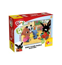 1 - LISCIANI BING GIANT FLOOR 75805 - BRAVO BING! Puzzle da pavimento per bambini 24pz 70x50cm