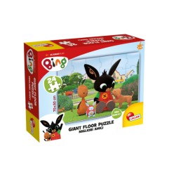 1 - LISCIANI BING GIANT FLOOR 75812 - MIGLIORI AMICI! Puzzle da pavimento per bambini 24pz 70x50cm