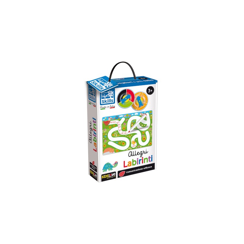 LISCIANI - LIFE SKILLS GLI ALLEGRI LABIRINTI EDUCATIVI 76758 Gioco interattivo per bambini +3A