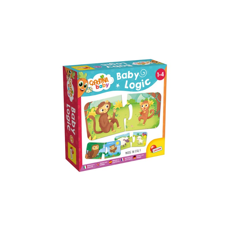 LISCIANI - CAROTINA BABY LOGIC MAMME E CUCCIOLI 80038 Gioco Educativo per bambini e prima infanzia