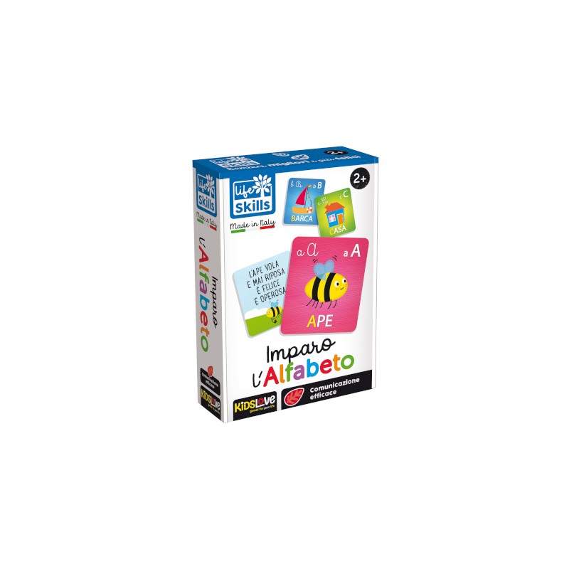 LISCIANI - LIFE SKILLS CARDS IMPARO L'ALFABETO 84050 Gioco interattivo per bambini +3A