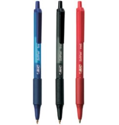 1 - BIC SOFT FEEL CLIC GRIP Set da 12 pz Colore ROSSO 837399