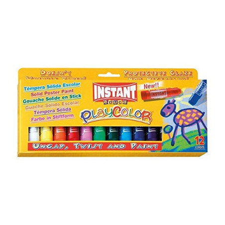 1 - PLAYCOLOR Colori a Tempera Solida ONE INSTANT 12 Colori 10.731