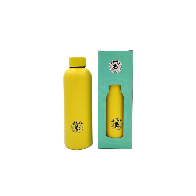 BORRACCIA TERMICA 500ML GIALLO MYPIKY YOUNG DOPPIA CAMERA MP31GL