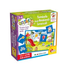 1 - LISCIANI - CAROTINA QUADROTTE TOMBOLA DEGLI AMBIENTI 87501 Gioco Educativo per bambini e prima infanzia