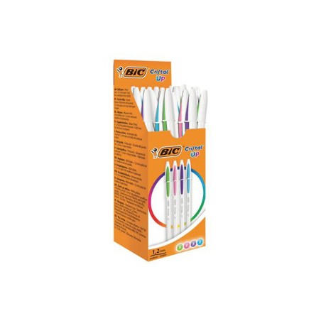 BIC Cristal Up Penna a Sfera Colori Assortiti 1,2 mm Confezione da 20 950446