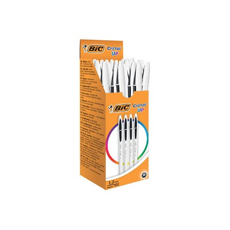 1 - BIC CRISTAL CRISTAL UP Set da 20 pz di penne Biro di colore Nero 949880