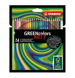 1 - STABILO GREEN COLORS ARTY PASTELLI -24pz 6019/24-1-20