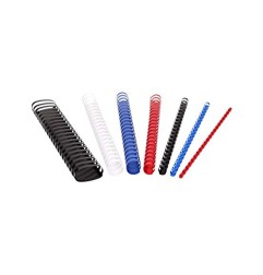 1 - FELLOWES 100 pezzi Dorsi spirale rilegafogli 8 mm colore blu 5345506