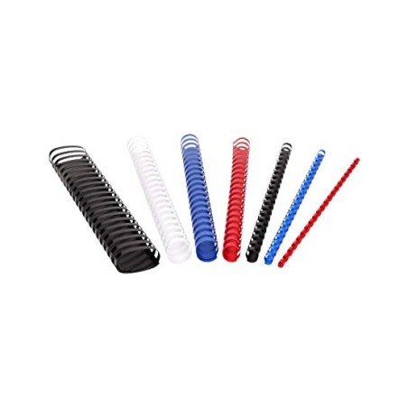 1 - FELLOWES 100 pezzi Dorsi spirale rilegafogli 8 mm colore blu 5345506