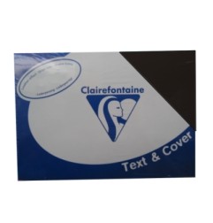 1 - CLAIREFONTAINE 100 fogli Carta per fotocopie A4 270 gr pelle colore nero 2710