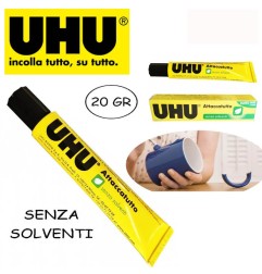 1 - UHU 20 Tubi Attaccatutto Senza Solventi Trasparente 20 ml D9214