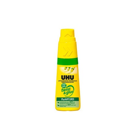 UHU 12 Gel Attaccatutto TWIST GLUE RE-NATURE Trasparente 35 ml D9298