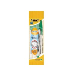 1 - BIC CRISTAL ORIGINAL Set da 4 pz di penne a Biro di colore Verde 8308591 8308581