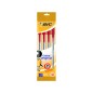 BIC CRISTAL ORIGINAL Set da 4 pz di penne a Biro di colore Rosso 8308611