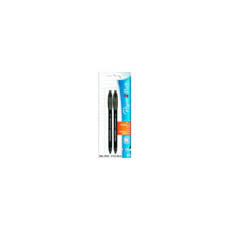 PAPERMATE BIRO COMFORTATE ULTRA SCATTO Set 2 pz Colore NERO S0512291