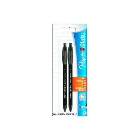 PAPERMATE BIRO COMFORTATE ULTRA SCATTO Set 2 pz Colore NERO S0512291