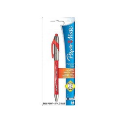 1 - Papermate Penna sfera a scatto Flexgrip Elite 1,4 mm colore Rosso S0768321