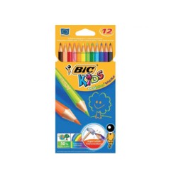 1 - 12 pz Pastelli Bic Evolution colori assortiti 82902910