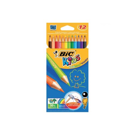 1 - 12 pz Pastelli Bic Evolution colori assortiti 82902910