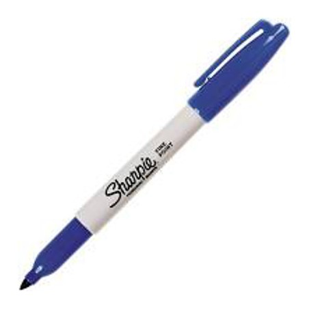 PAPERMATE Pennarello Marker Sharpie fine colore blu S0810950